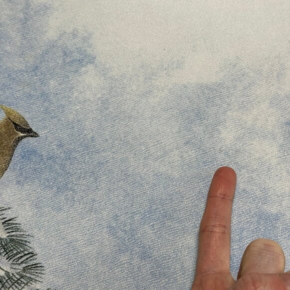 Vintage Artisans All Over Bird Print Cardigan Sweater XL/2XL Nature USA Winter - Picture 6 of 11